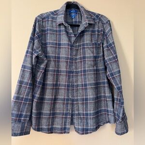 Vintage Plaid Flannel Button Down Shirt size XL